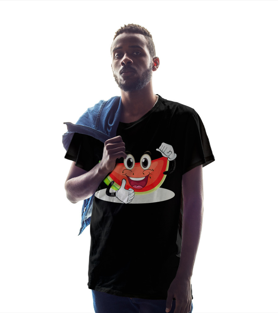Happy Smiling Watermelon Thumbs Up T-Shirt