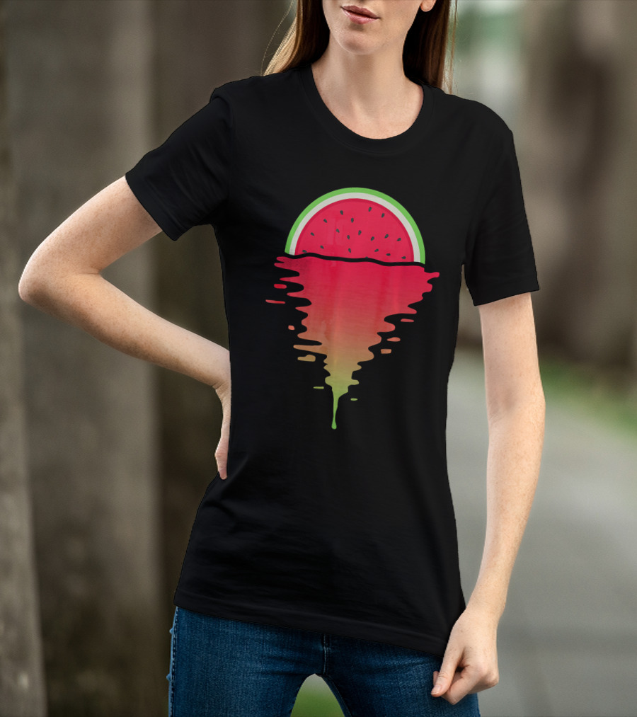 Watermelon Tropical Sunset 80s T-Shirt