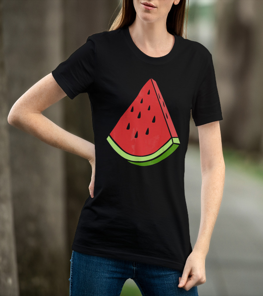 Watermelon Slice Red Green Wedge T-Shirt