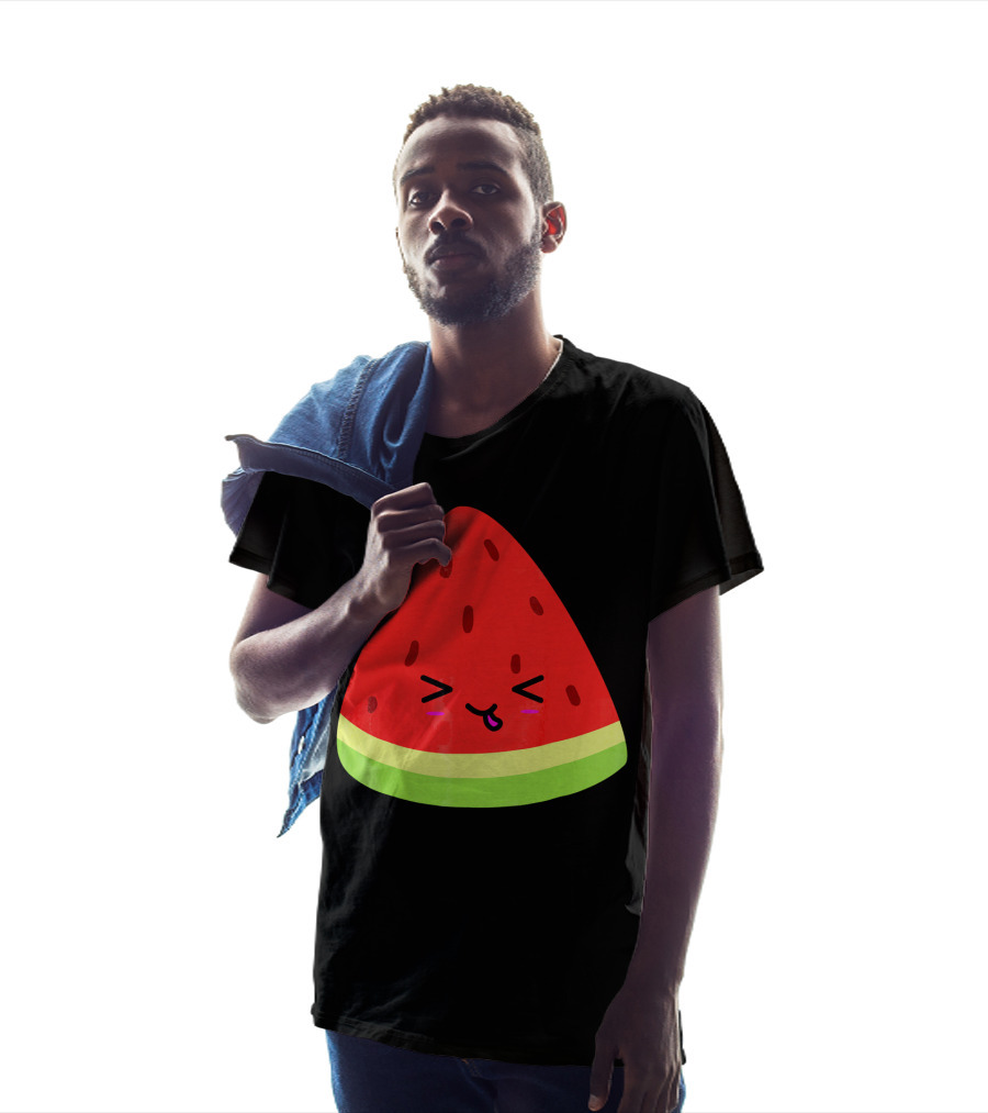 Kevin The Watermelon Cute Smiley Face T-Shirt