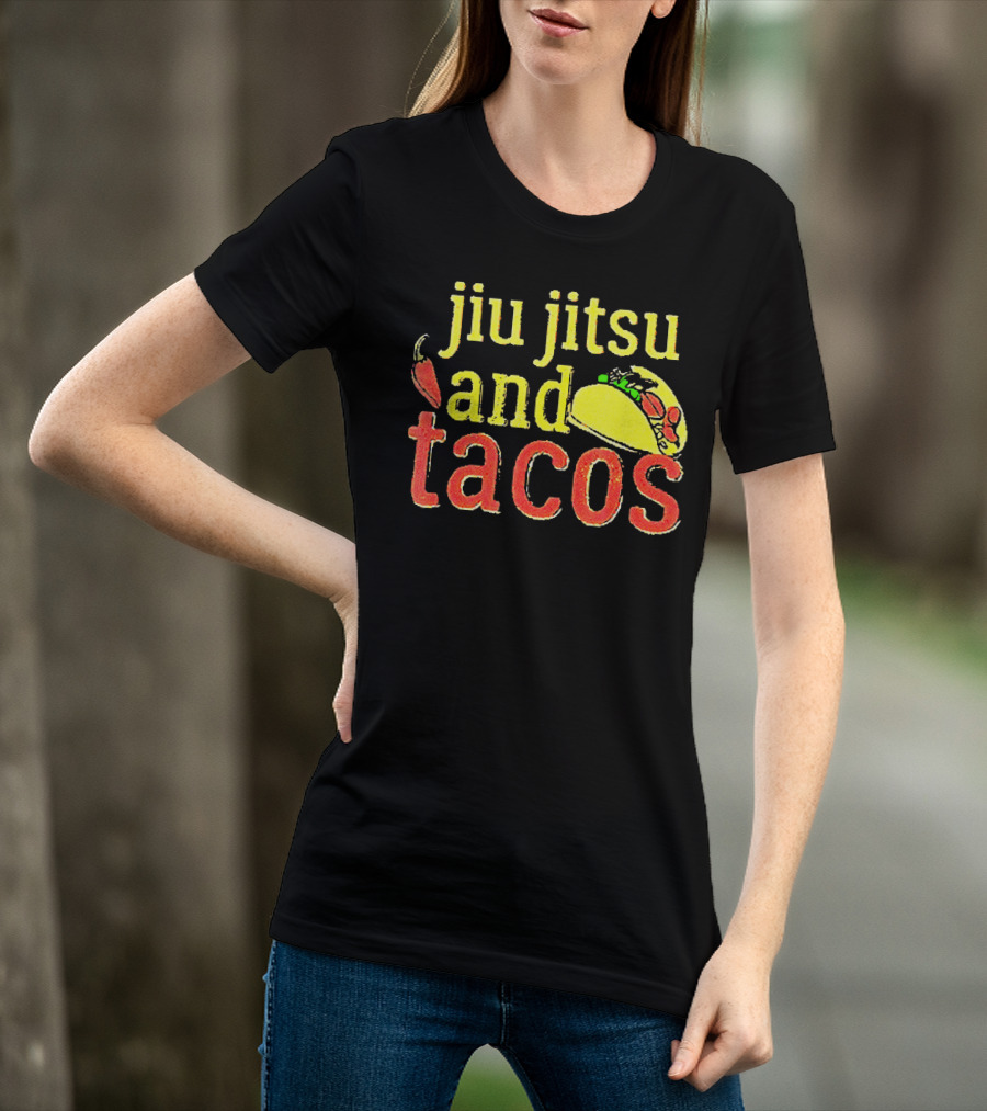Jiu Jitsu And Tacos Pepper Taco T-Shirt