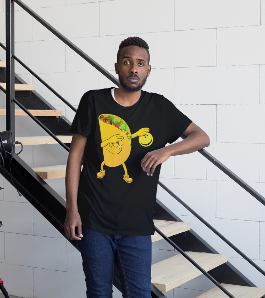 Dabbing Tacos Dab Bowling Happy Bowling Taco T-Shirt