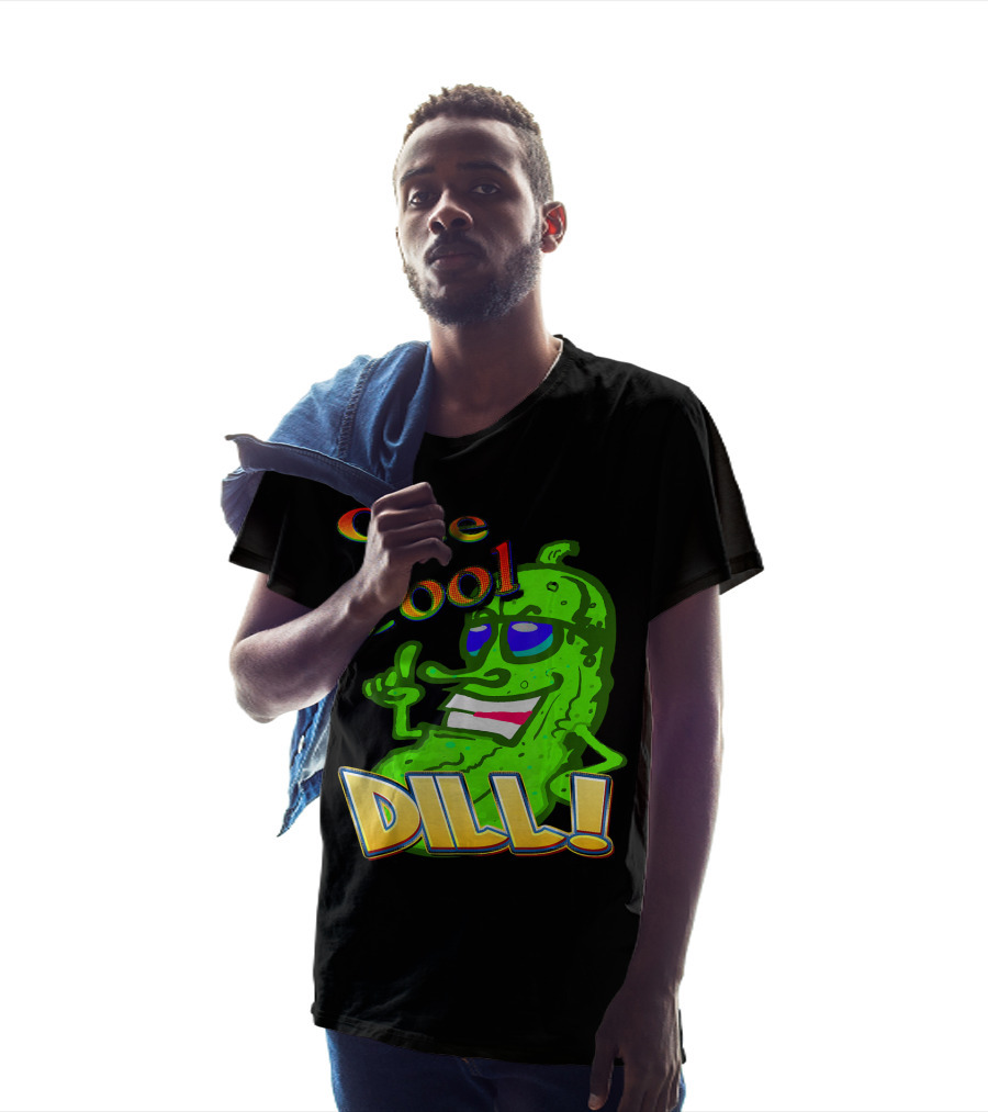 One Cool Dill Fun Pickle Phrase With Funny Expression T-Shirt