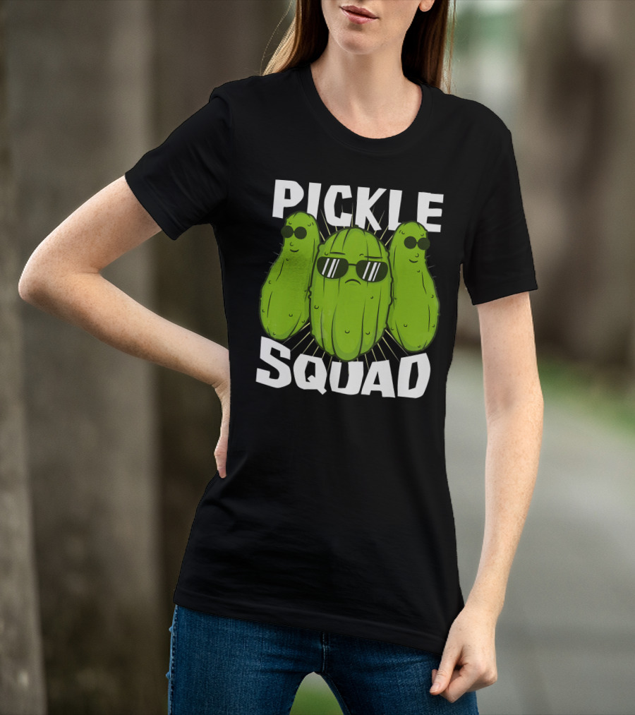 Pickle Squad Cool Sunglasses Trio T-Shirt