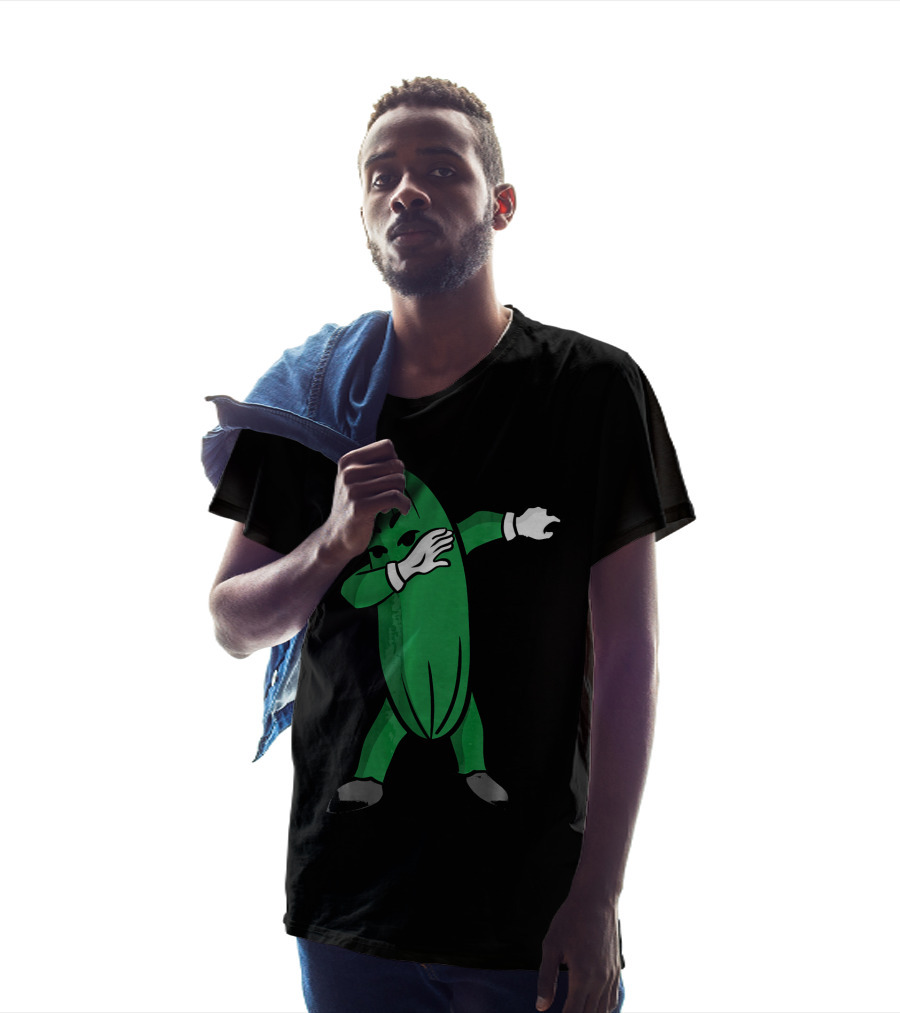 Dabbing Pickle Dance Cartoon T-Shirt