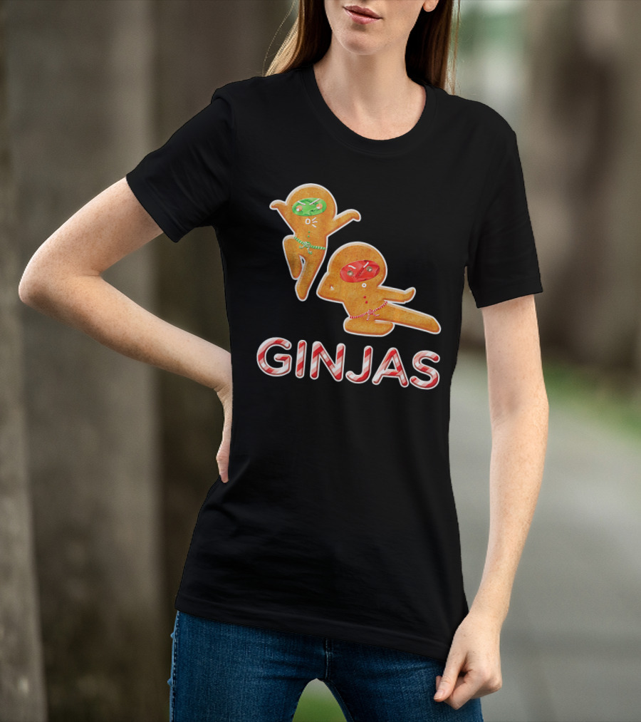Ginjas Gingerbread Ninja Christmas T-Shirt