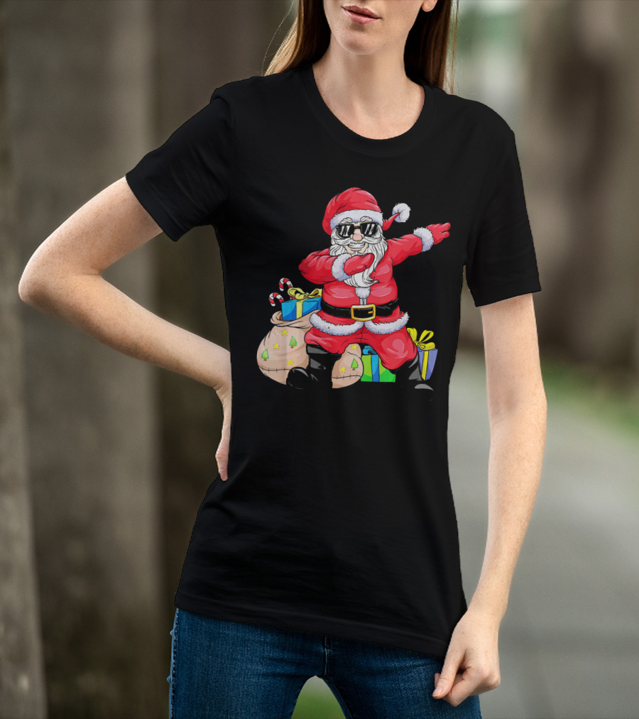 Funny Dabbing Santa Claus Xmas Merr Christmas Gifts T-Shirt