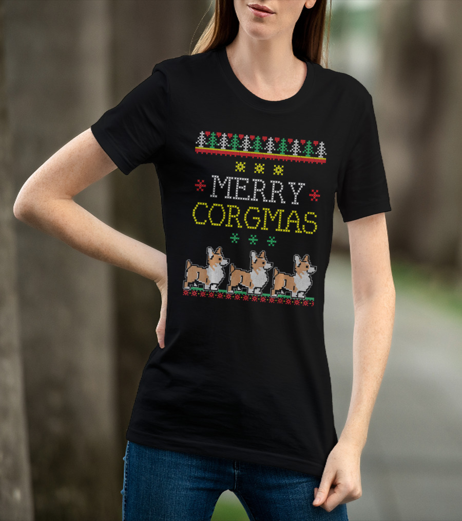 Merry Corgmas Corgi Pet Dog Christmas T-Shirt