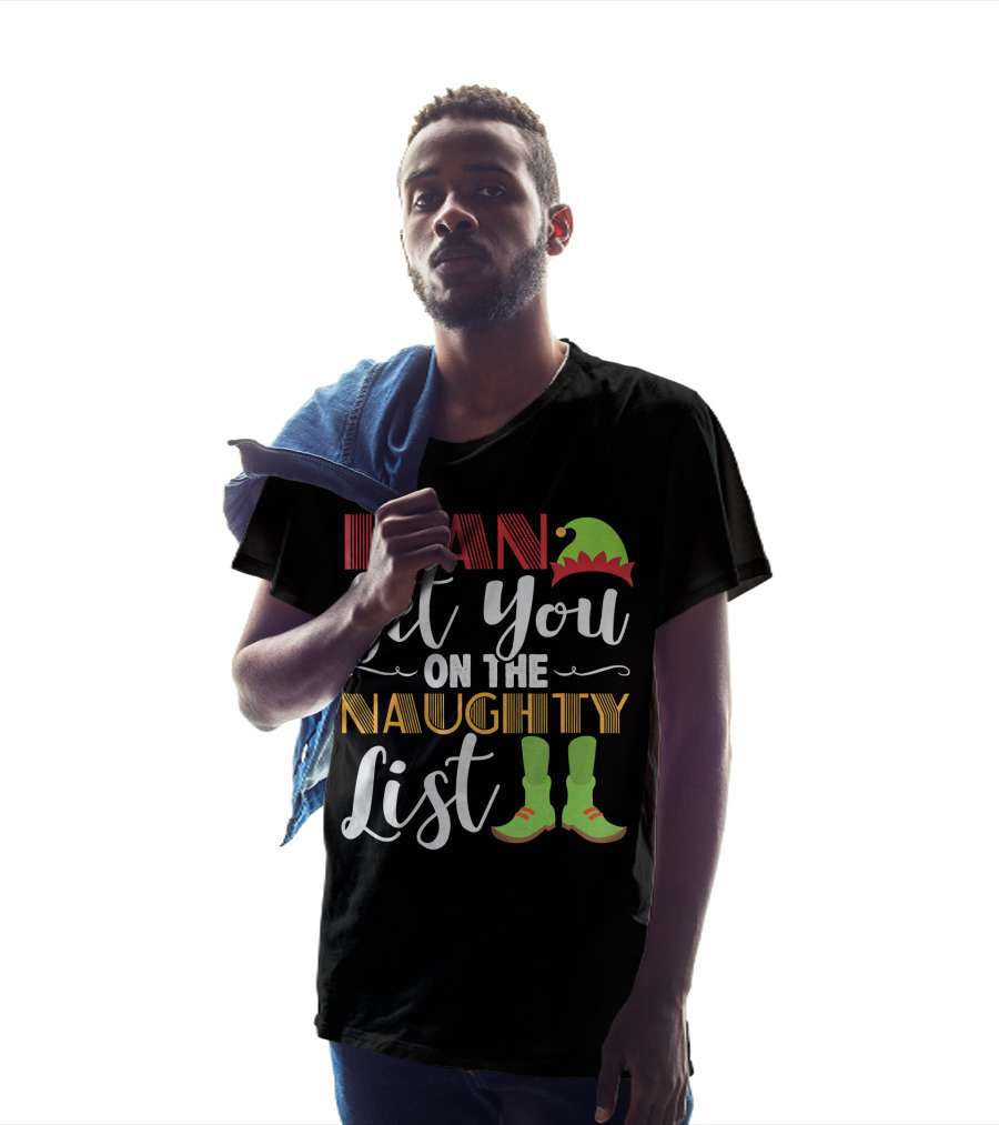 I Can Get You On The Naughty List Christmas Elf Hat And Boots T-Shirt