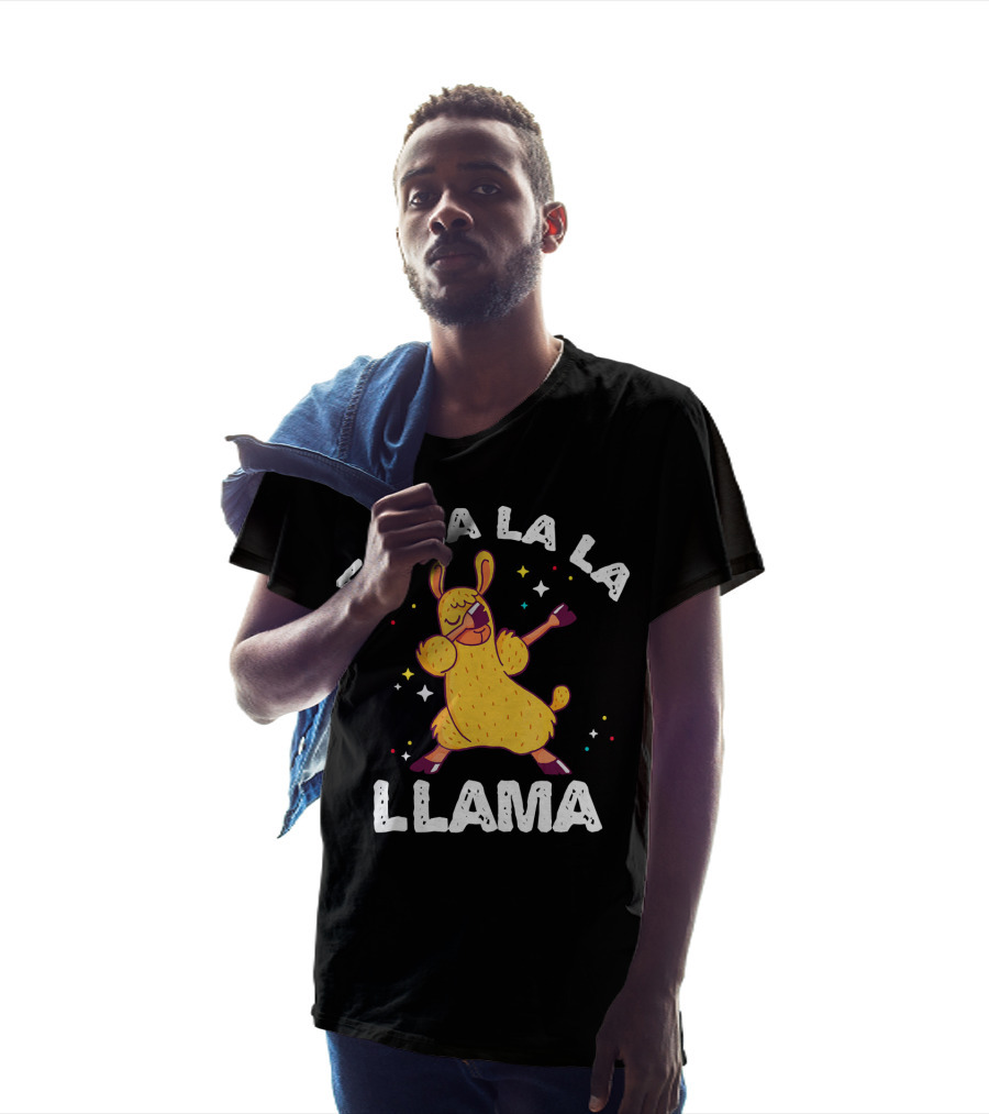 FA LA LA LA Llama Dabbing Xmas T-Shirt