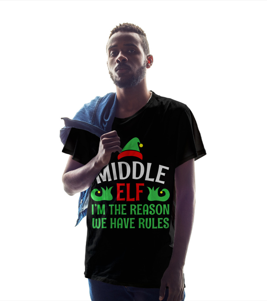 Middle Elf I'm The Reason We Have Rules Funny Christmas Pajama T-Shirt