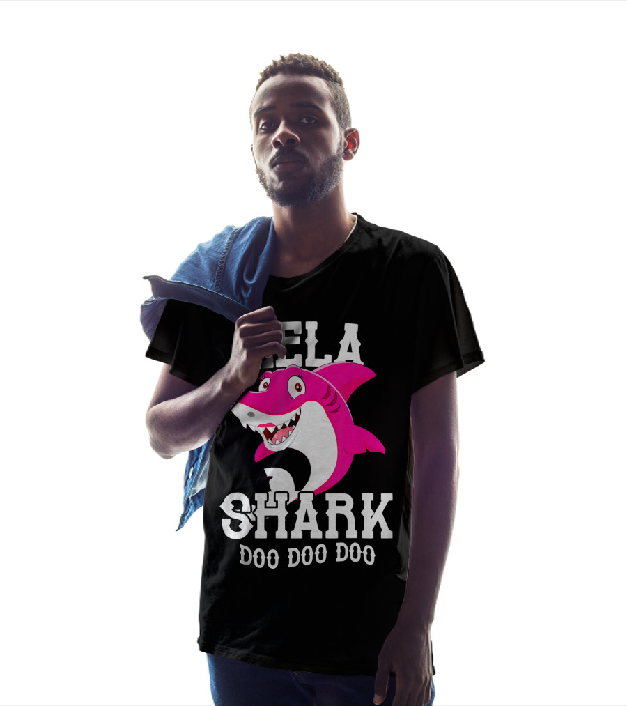 Lela Shark Doo Doo Doo For Mother Grandma Birthday T-Shirt
