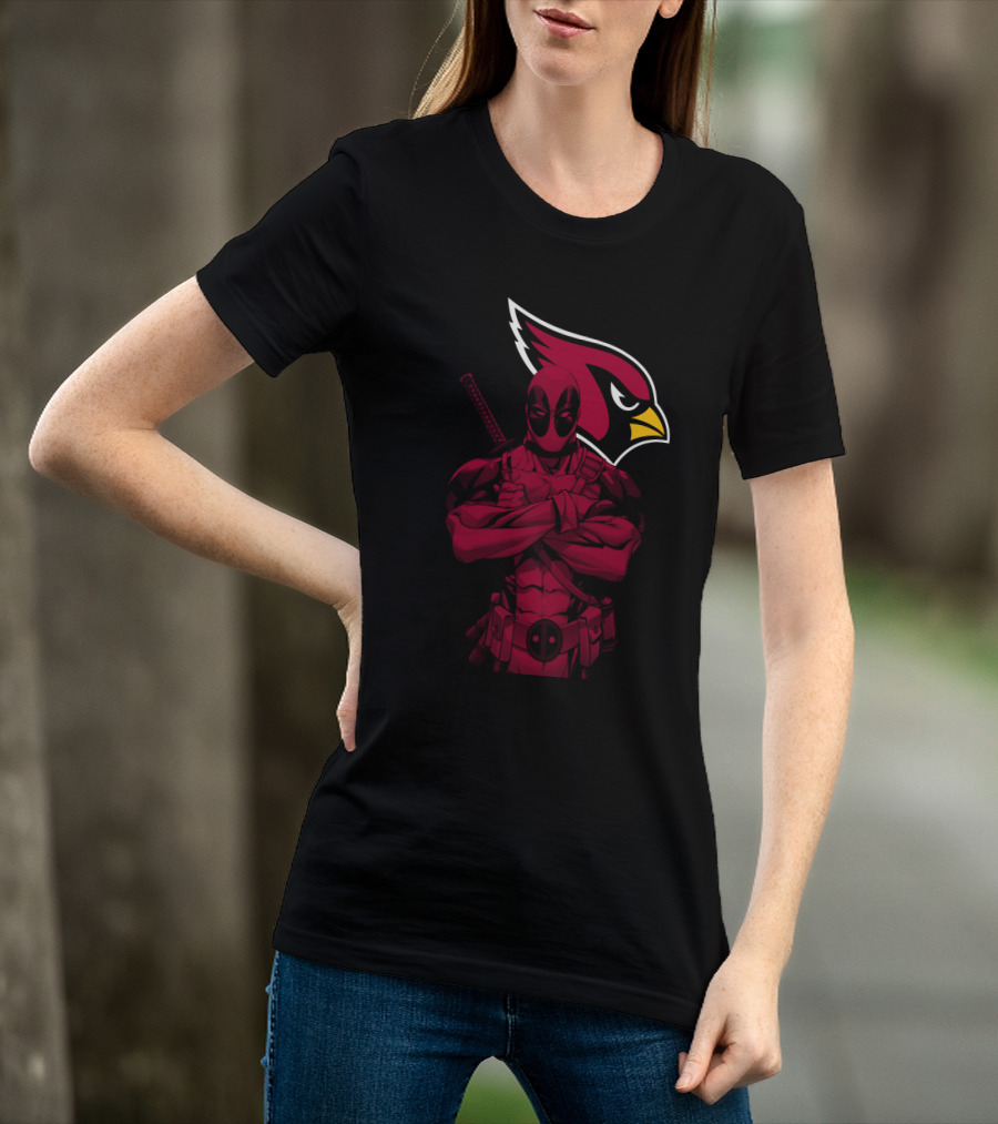 Arizona Cardinals Character Crossover With Red Suit T-Shirt