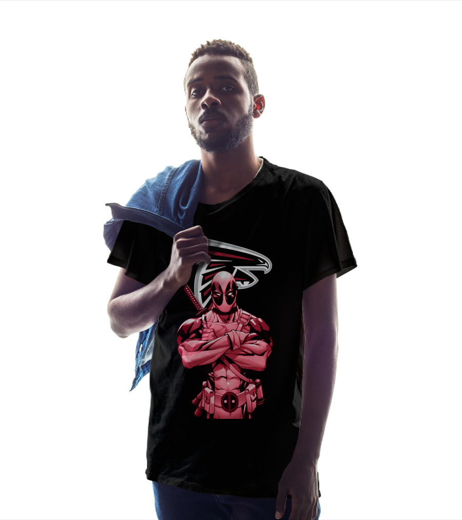 Atlanta Falcons Deadpool Crossover T-Shirt
