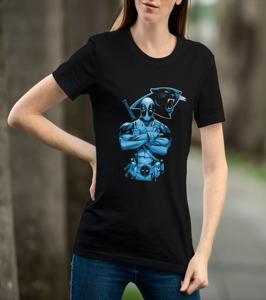 Carolina Panthers Deadpool Fusion T-Shirt