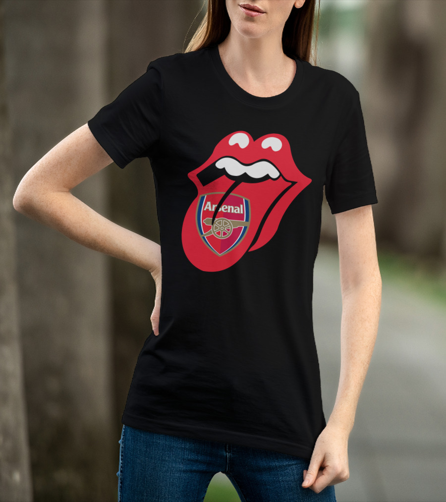 Arsenal Logo With Red Tongue T-Shirt