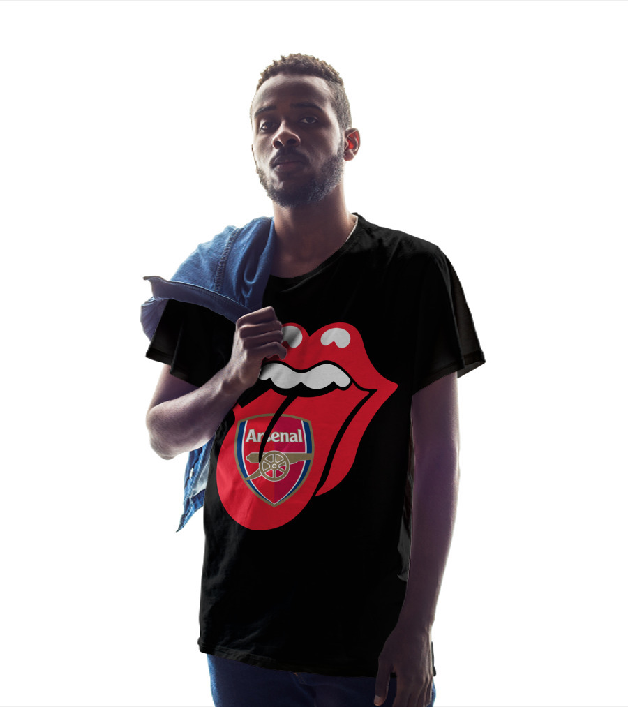 Arsenal Logo With Red Tongue T-Shirt