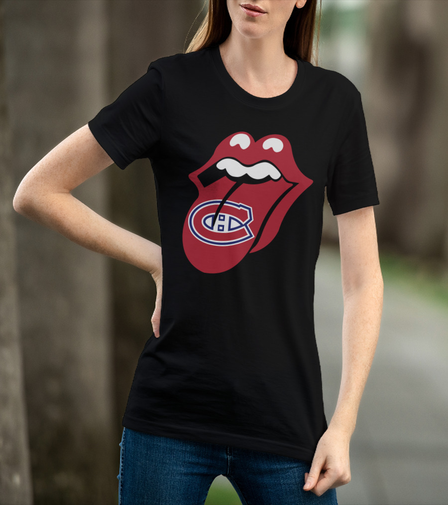 Montreal Canadiens Logo With Iconic Tongue And Lips T-Shirt